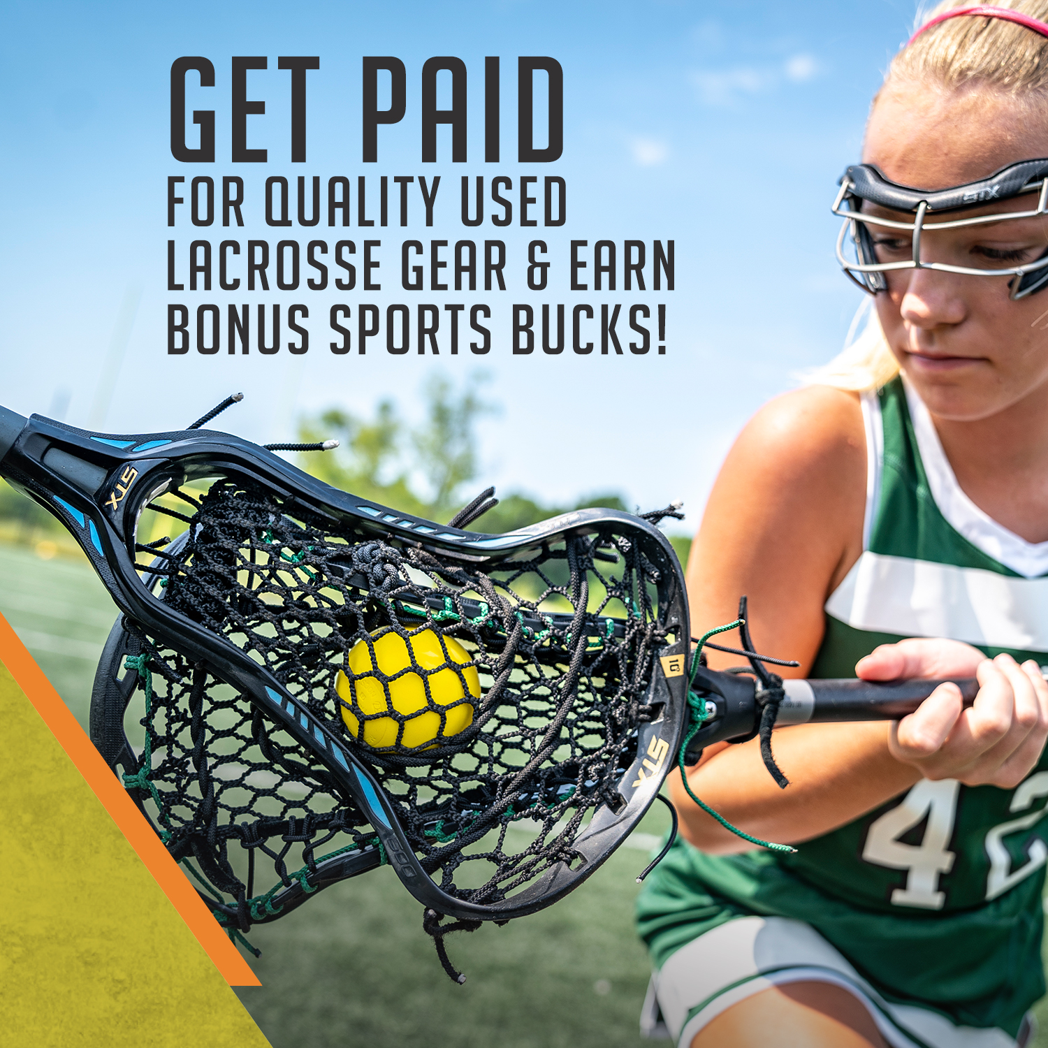 Earn BONUS Sports Bucks for Lacrosse Gear!